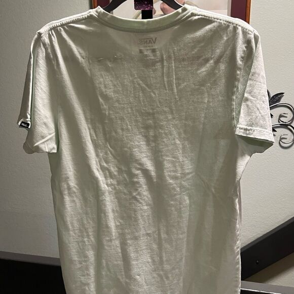 Vans Pale Green Slim Fit T-Shirt Small #109 - Picture 4 of 6